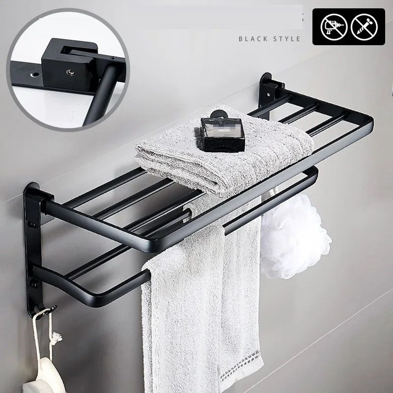 Mobile Bagno Mensole Hairdryer Prateleira Floating Hair Dryer Holder Shower Salle De Bain Banheiro Bathroom Wall Shelf | Обустройство