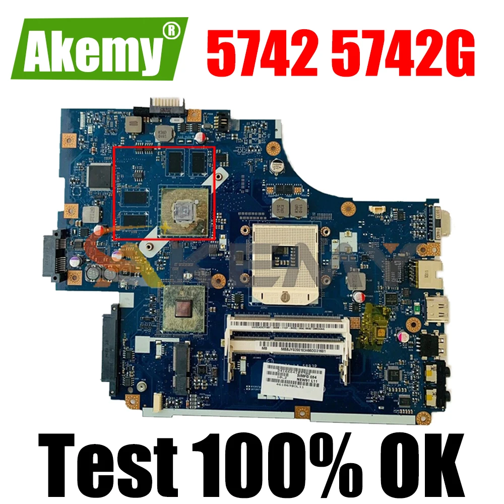 

AKEMY MBRB902001 MB.RB902.001 PEW71 LA-5891P LA-5893P LA-5894P For Acer aspire 5742 5742G laptop motherboard