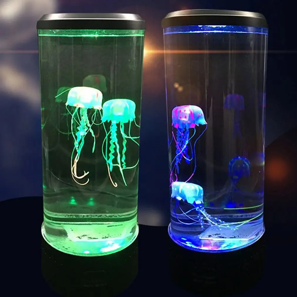 Лампа для медузы Лавовая светодиодная лампа менясветильник цвет Медузы с