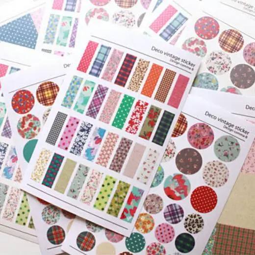 

New 6 Pcs/lot Print Notebook Album Calendar Memo Message Diary Notes Memo Decor Scrapbook Paper Sticker Kids Gift