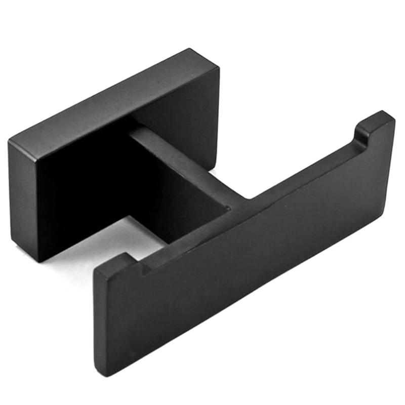

Black Stainless Steel Towel Hooks Cloth Towel Bath Coat Hanger Door Wall Hook Retro Home Deco Bathroom Accessories Rack
