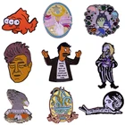 Классическая эмалированная булавка в виде мультяшного аниме кота, аксессуары для воротника, ювелирные изделия, подарок для детей