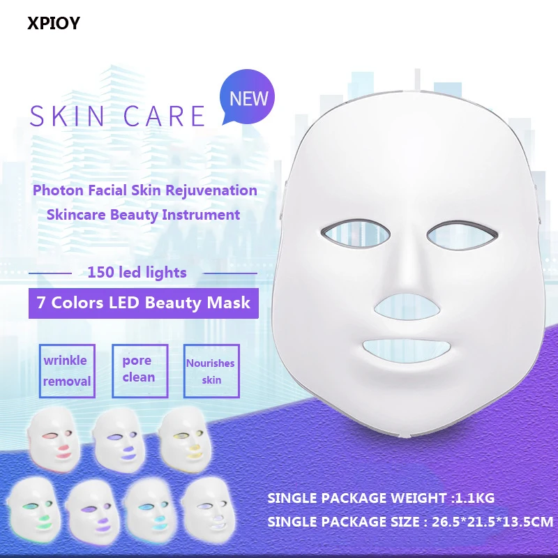 7 светодиодных масок фотонные маски для лица омоложение кожи уход за кожей