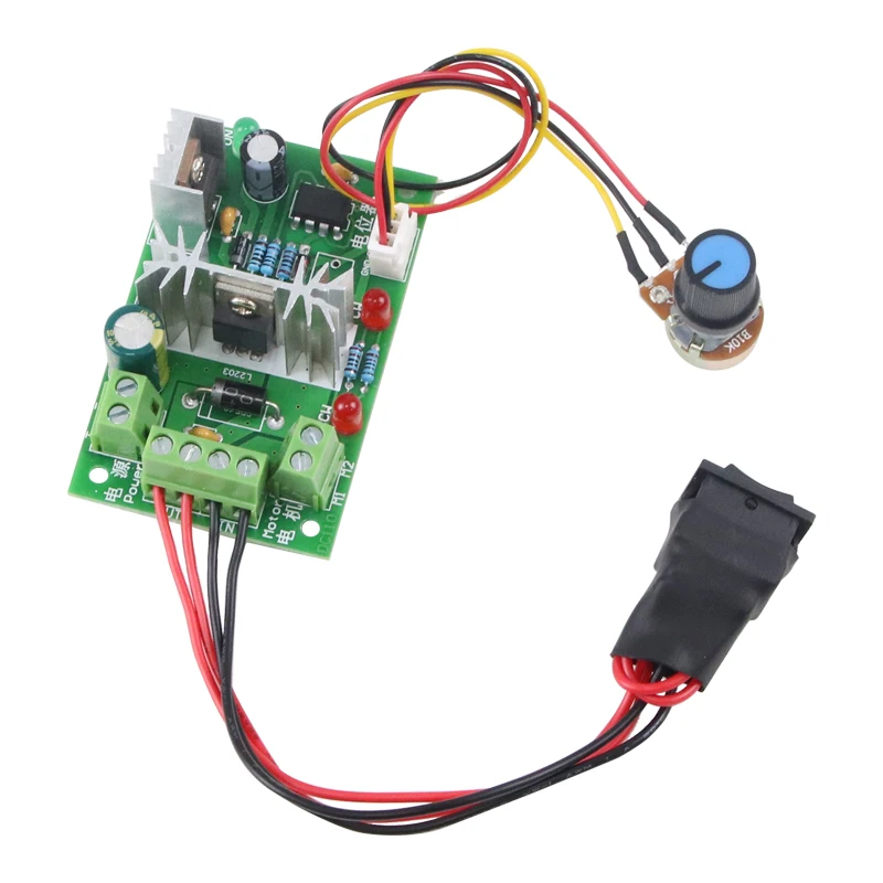 PWM DC Motor Speed Controller 6V12V24V30V High Power Drive Stepless Speed Regulation Motor Switch DC Electric Motor Controller