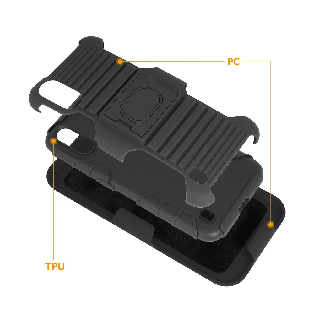 

2020 make your own hard phone case for Samsung A01 metal mobile phone cases with belt clip