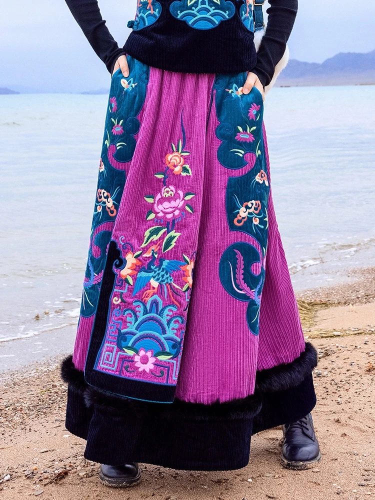 TIYIHAILEY/бесплатная доставка Новинка 2021 года Длинная женская юбка макси с