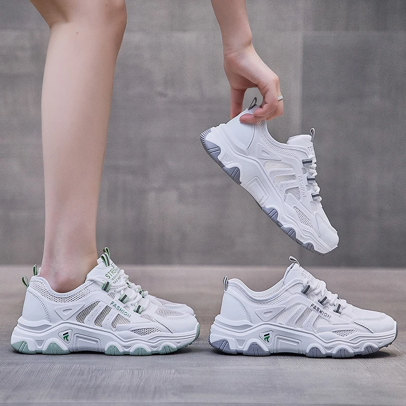

2021 new Breathable mesh Sneakers woman vulcanize shoes platform sneakers women's summer shoes Women's sneakers