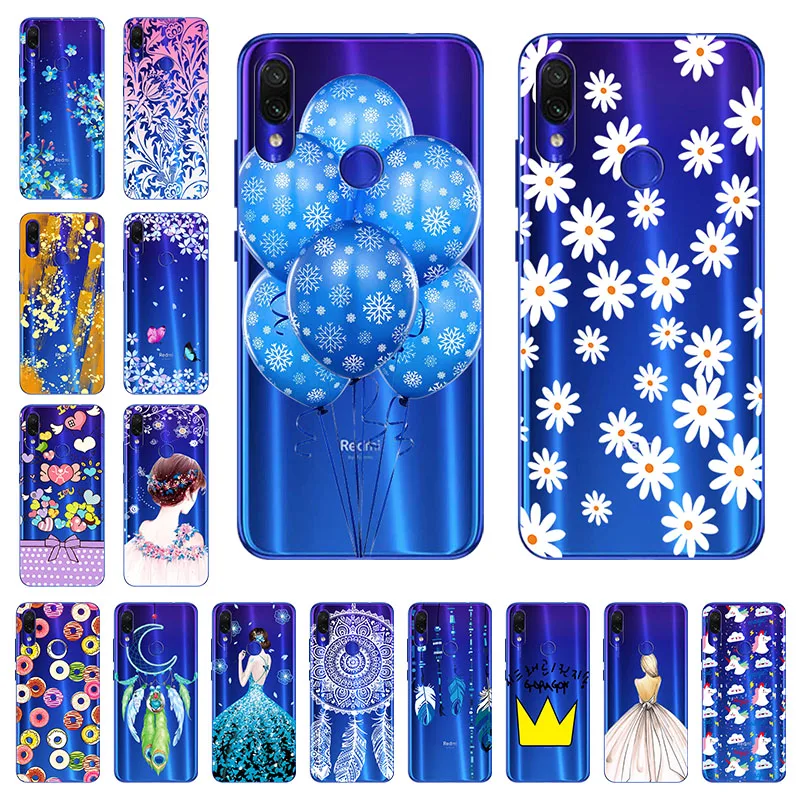 Силиконовый чехол Ojeleye для Xiaomi Redmi Note 8 Pro мягкий прозрачный из ТПУ с узором сделай