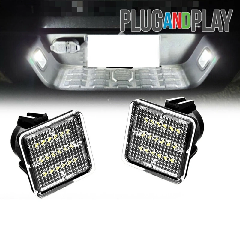 

Автомобильные 18-SMD полностью светодиодный белые лампы для номерного знака для TOYOTA Tacoma 2016 -2019