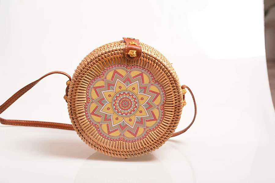 Винтажные женские сумки ручной работы из ротанга в национальном стиле Ins