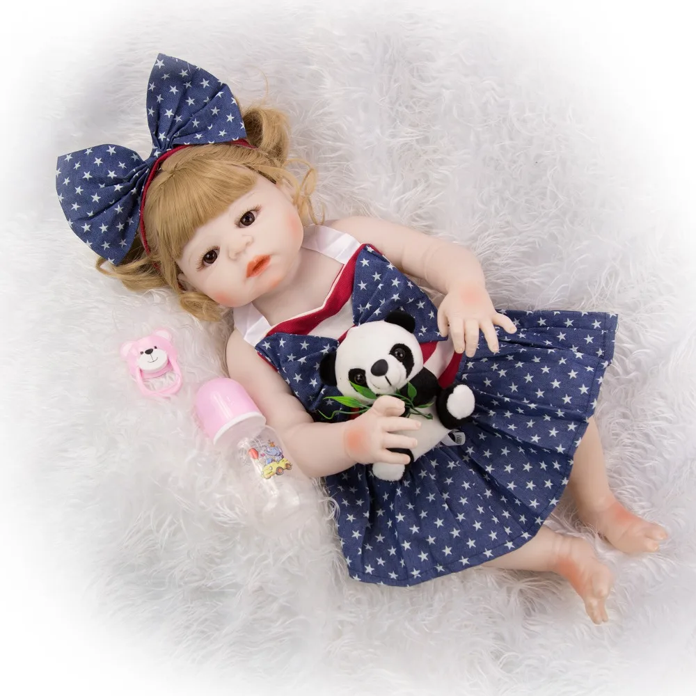 Blonde Girl alive bebes reborn baby полное Силиконовое боди куклы игрушки для детей подарок 22