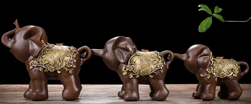 

Elephant Decor Ornaments Decoration Home Home Sculptures Handwork Crafts Bedroom Statues Ozdoby Do Pokoju Desk Decoration AC50BJ