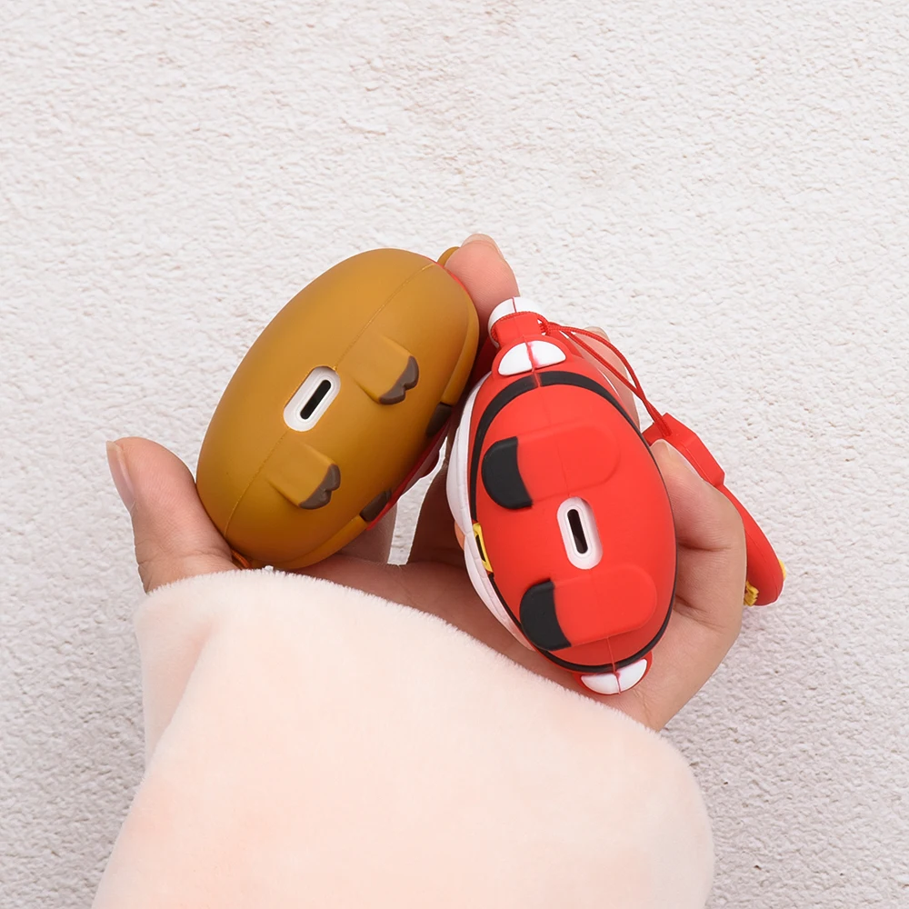 

2021 new cartoon cute Santa Claus Bluetooth headset protection box, suitable for the charging box with Airpods1 2