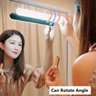 Светодиодная лампа для макияжа с плавным затемнением, перезаряжаемая через USB подвесная магнитная лампа, сенсорный переключатель, зеркальный свет, свет для макияжа