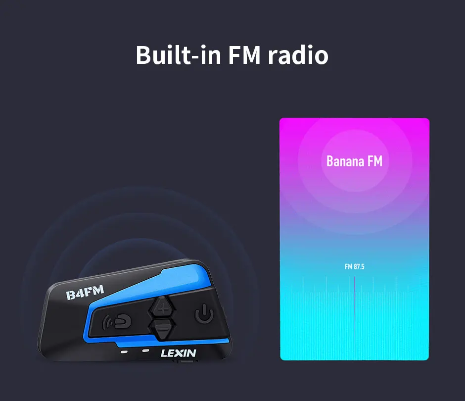 Lexin Bluetooth moto rcycle шлем гарнитуры домофон мото FM радио 4 способа intercomunicadores de casco moto intercomunicador B4FM