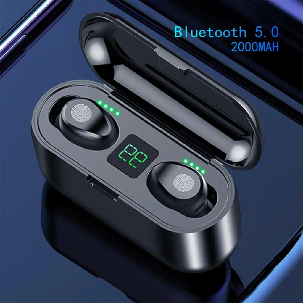 Беспроводные наушники F9 гарнитура TWS с Bluetooth 5 0 Hi-Fi мини-наушники-вкладыши для
