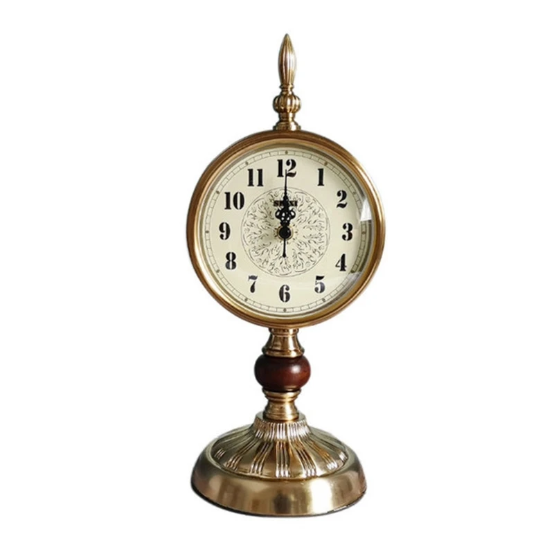 

Creative Vintage European Style Desk Clock Archaistic Retro Table Clock Decorative