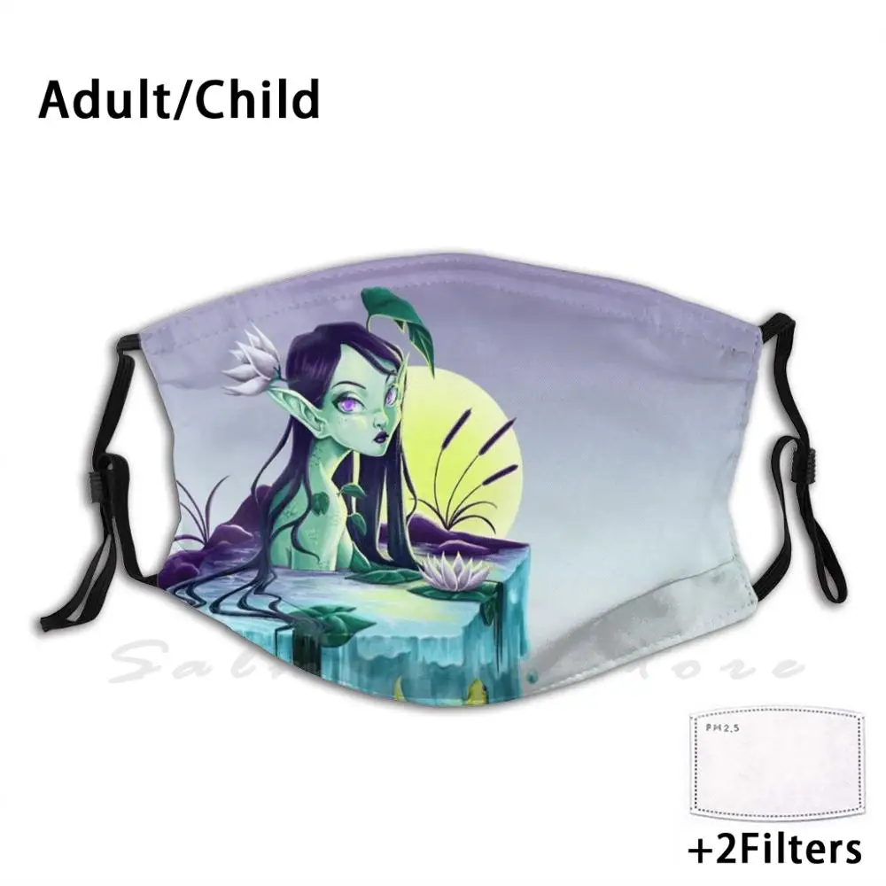 

Маска водяная Лилия эльф водяная Лилия рыба Луна фантазия