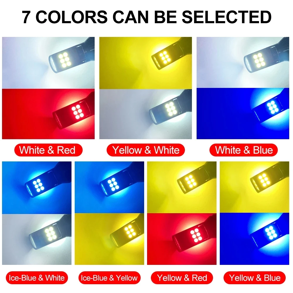 Лампа светодиодный ная Автомобильная H8 H11 противотуманные фары 9006 HB4 6000K 12 В 24