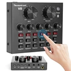 Внешняя звуковая карта V8 с USB, гарнитура, микрофон, веб-трансляция, личное живое вещание для телефона, компьютера