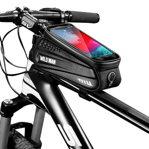 new bicycle holder frame front top tube cycling bag waterproof phone holder case touchscreen bag mtb stand phone pouch free global shipping