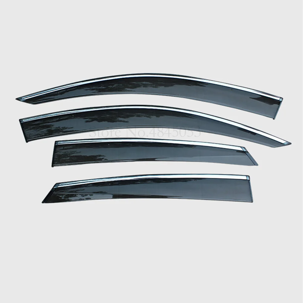 

ABS Material Window Visor Vent Shade Rain Sun Guard Deflectors Awnings Shelter Cover For Honda Civic 2016 2017 2018 AITWATT