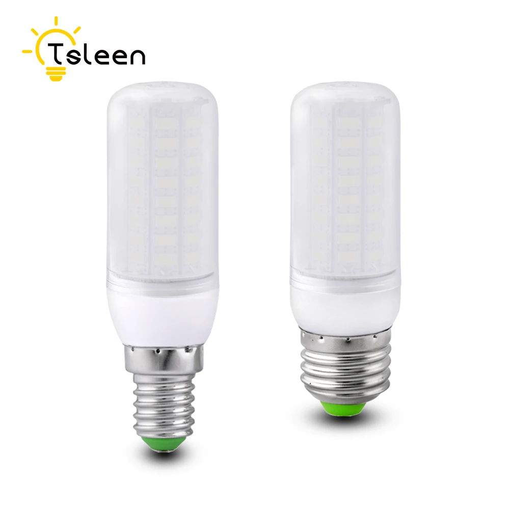 Светодиодная лампа кукуруза TSLEEN 1/10 X E27 E14 B22 GU10 G9 220 В с защитой глаз молочного