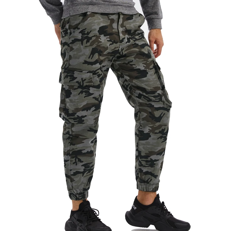 

Men's Cargo Pants Casual Loose Harem Trousers Cotton Camouflage Sweatpants Men
