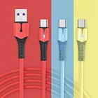 Кабель Micro USB Type C для XiaoMi red mi note 9 3A Быстрая зарядка из жидкого силикона