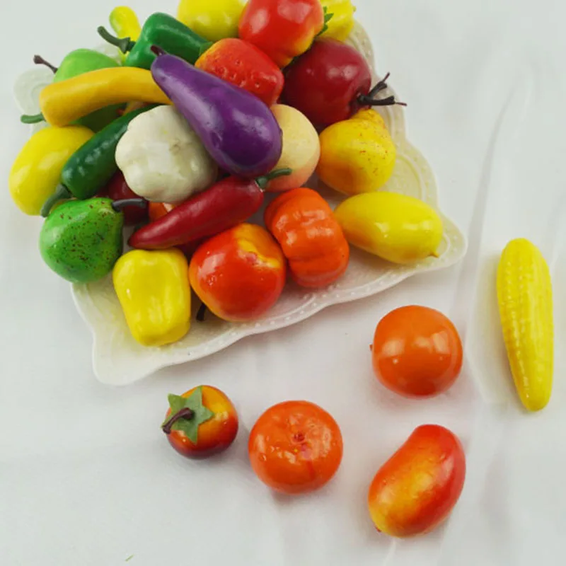 Искусственные фрукты овощи мини модель фруктов имитация поролона Чили яблока