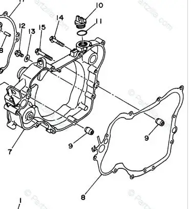 

Motorcycle Engines Crankcase Covers Cylinder Gasket Kit Set For Yamaha YZ125 YZ 125 1994-2004 YZ125R YZ80 1996 1998 YZ85 02-03