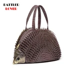 Имитация Ежика Стайлинг женские сумки известный бренд Крокодил лакированная кожа сумки женская сумка через плечо тоут