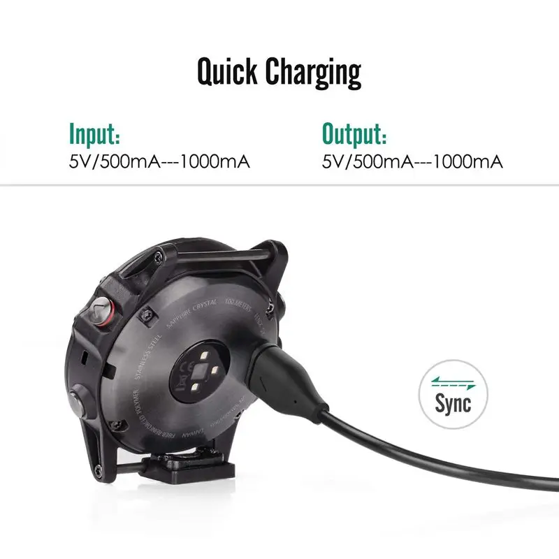 Замена USB кабель синхронизации данных и зарядки провода для Garmin Fenix 5/5S/5X/Forerunner