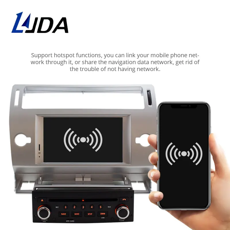 LJDA 1 Din Android 8,0 dvd-плеер автомобиля для Citroen C4 мультимедиа gps навигация авто радио Восьмиядерный 4G+ 32 г головного устройства стерео аудио