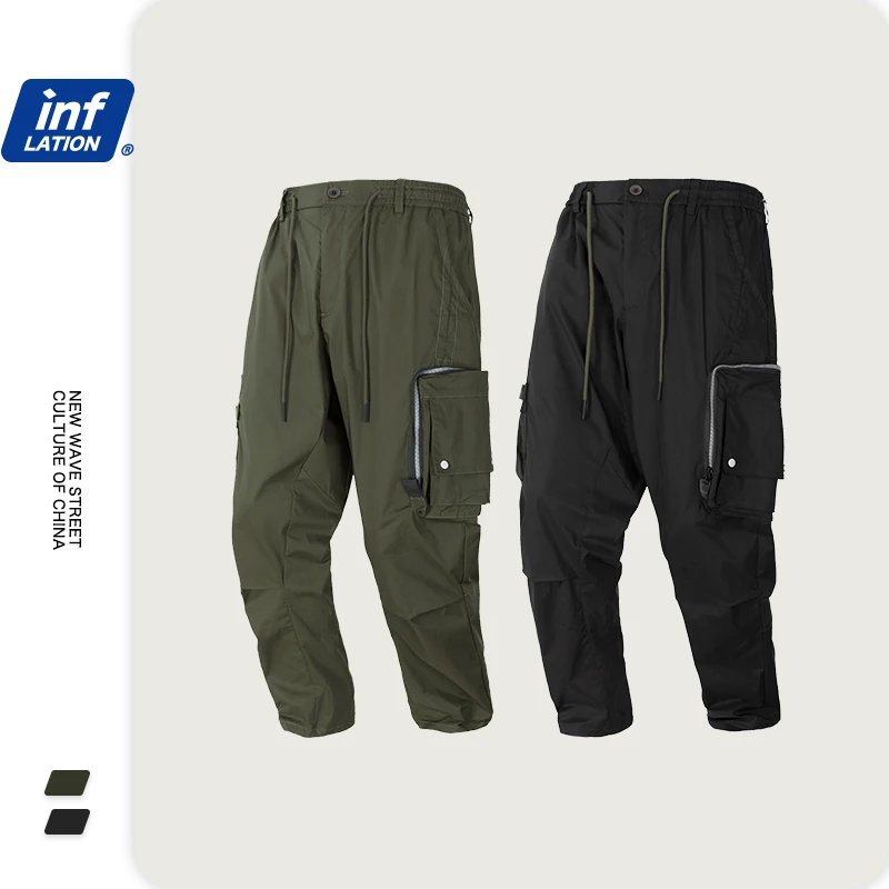 

INFLATION Mens Multi Pockets Cargo Pants Back Streets Of Harajuku Techwear Men Cargo Pants Streetwear Techwear Men Joggers 3121S