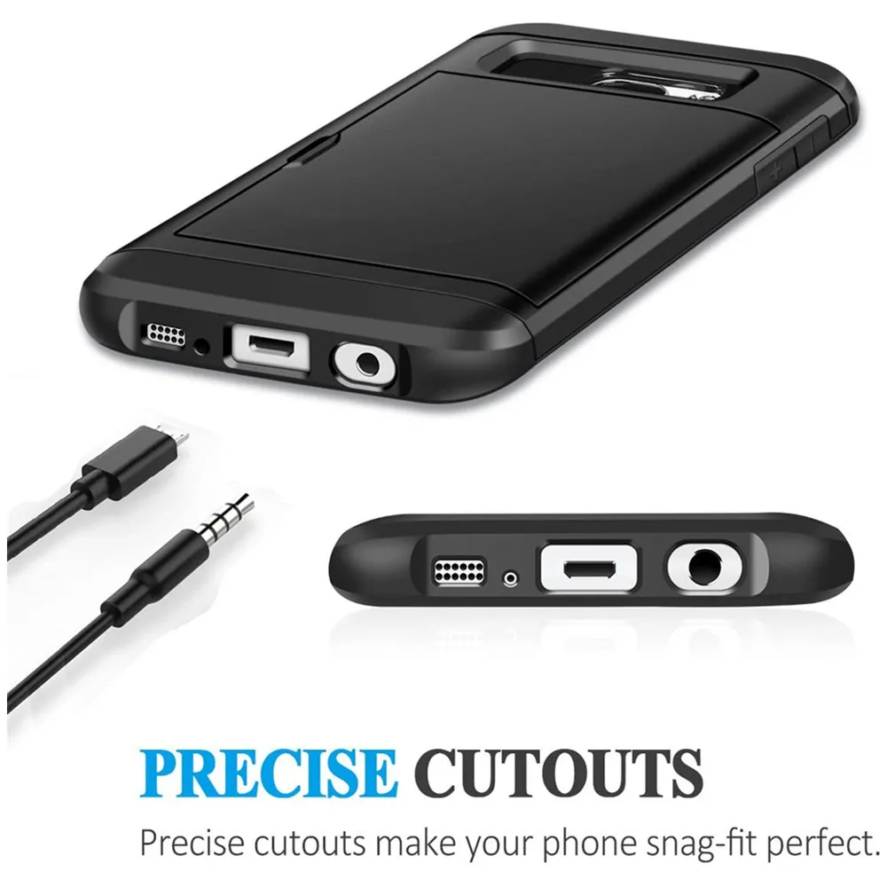 Чехол-кошелек для Samsung Galaxy S7 Edge с держателем карт S 7 задняя крышка бампер чехол