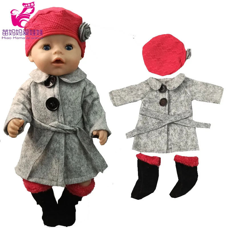 

Reborn Baby Doll Clothes Jacket for 18 Inch American OG Girl Doll Long Coat Toys Doll Wear