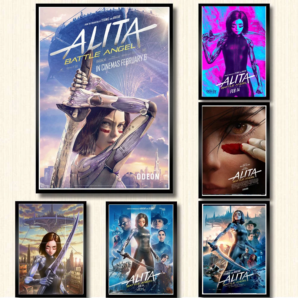 Постеры и принты Alita Battle Angel для кино игр Картина на холсте настенные картины