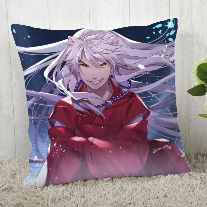 Наволочка с принтом InuYasha на заказ, наволочка для дома, декоративная наволочка, индивидуальный подарок 45x45 см A19.11.8