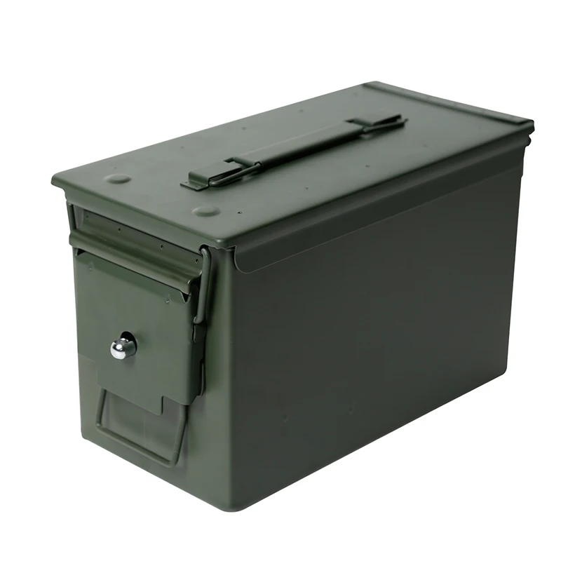 

Металлическая коробка 50 кал M2A1 жестянка с боеприпасами в стиле милитари и армейского стиля, чехол для хранения боеприпасов, тяжелая тактиче...