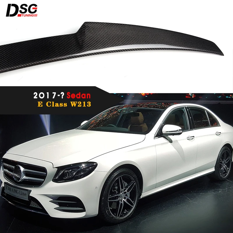 Спойлер для Mercedes E Class W213 4-дверный седан E200 E220 E250 E300 задний спойлер из углеродного