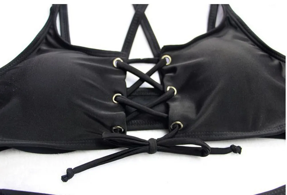 Сексуальный женский бандажный бикини топ пуш-ап ультратонкий с мягкой набивкой