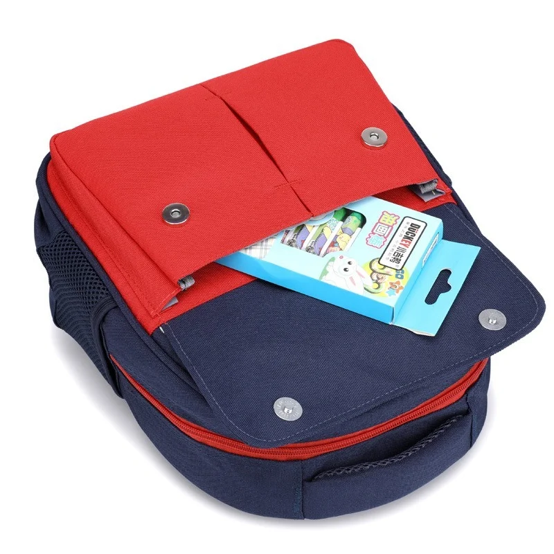 Children's Schoolbag baby girl backpack Breathable Decompression Oxford Cartoon Bear Pattern Schoolbag Backpack children bag