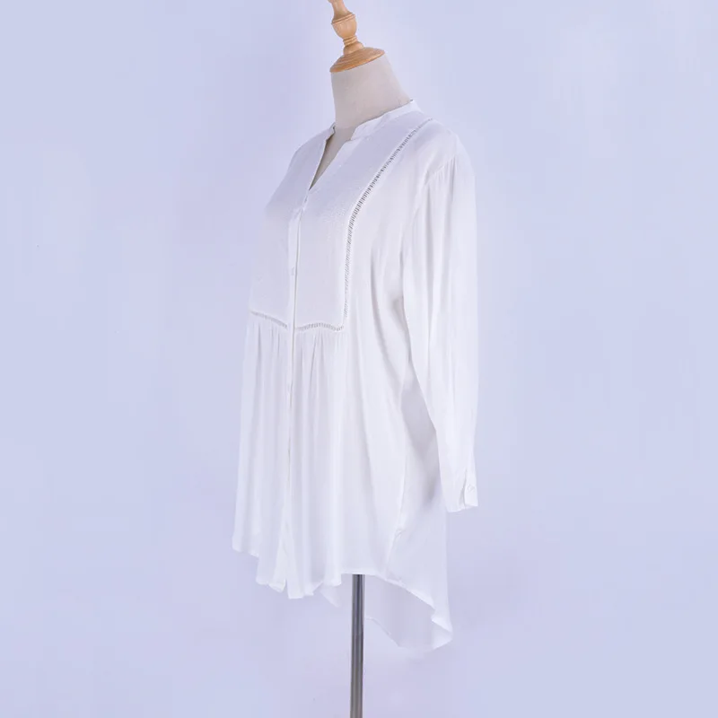 Женский купальник-накидка с рукавами Пляжная туника однотонное белое парео