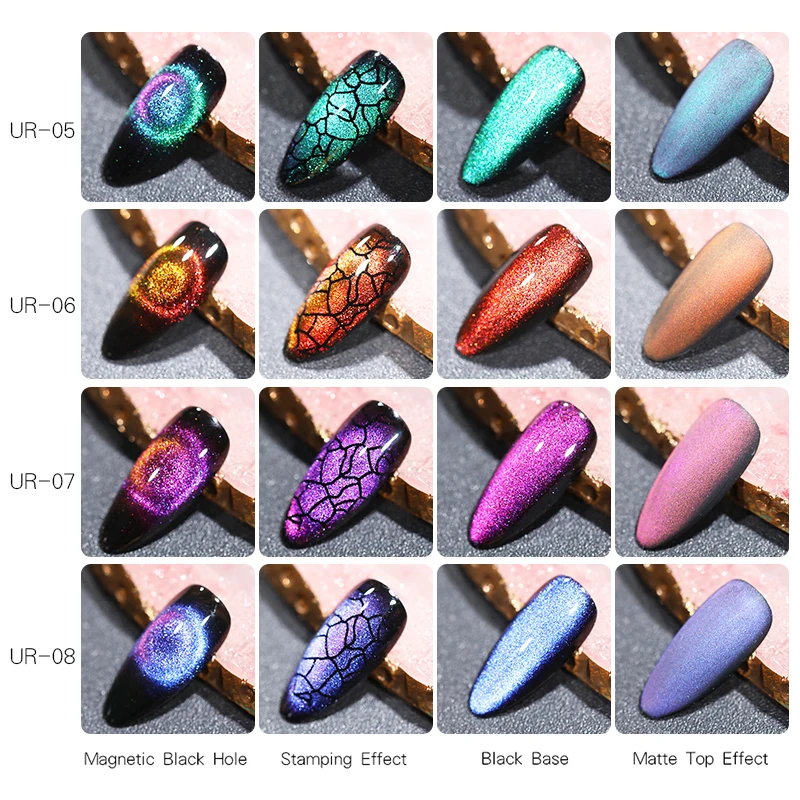 Ur Sugar 9D Galaxy Cat Eye Гель-лак для ногтей Хамелеон для использования с магнитом УФ Гель-лак для ногтей впитывающийся Гель-лак нужен черный базовый слой DIY