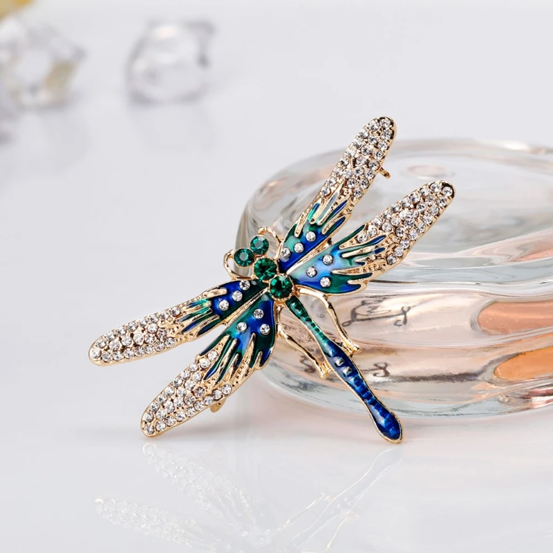

Dragonfly Brooch Fashion Insect Clothing Backpack Pins Enamel Corsage Badge Icon