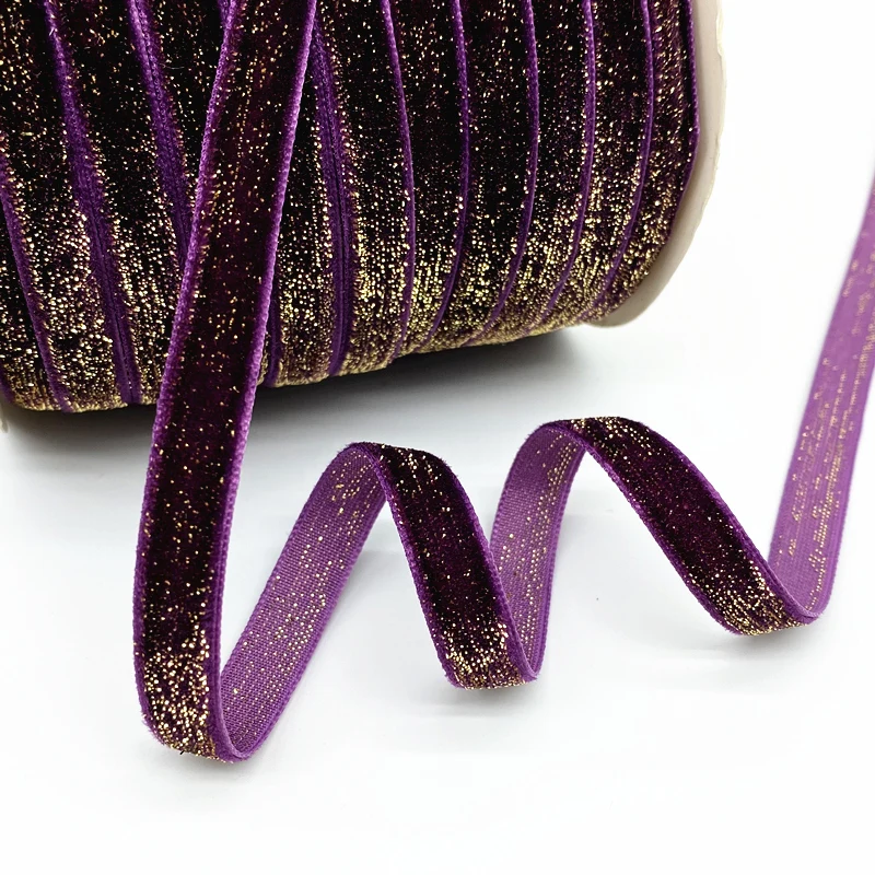 Бархатная лента 16 цветов 10 мм