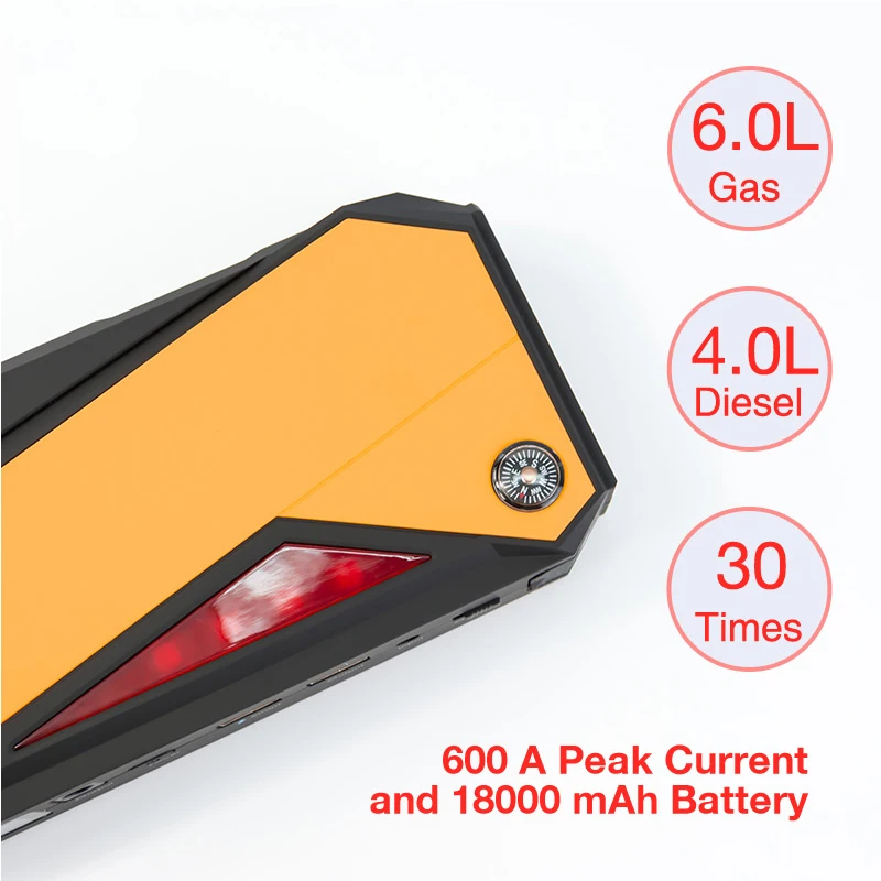 Пусковое устройство для автомобиля 18000 мАч пусковое экстренного запуска с супер