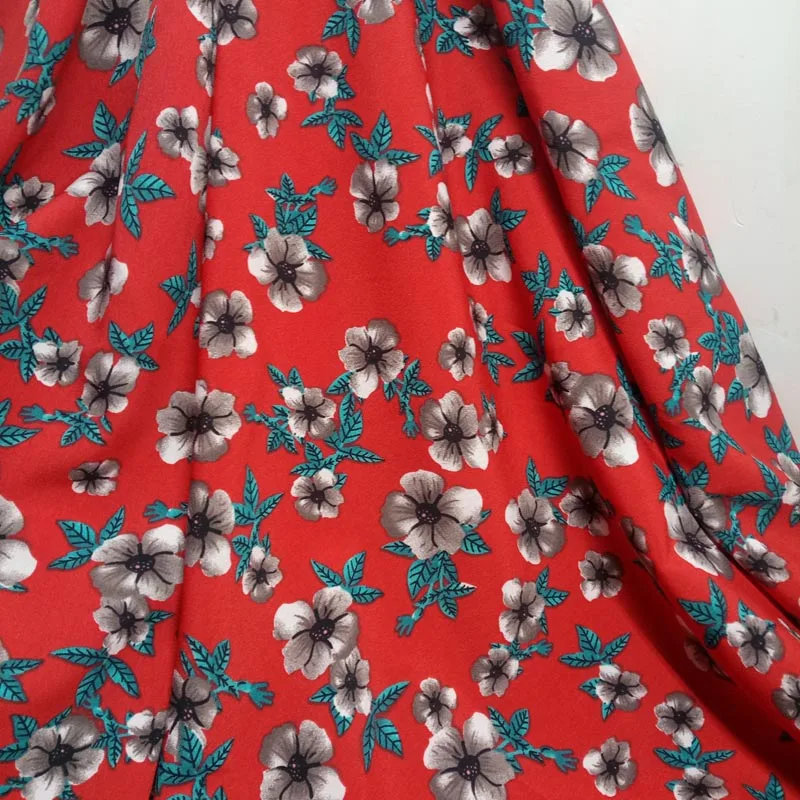 Шифоновая ткань ОБЖИМНАЯ шифоновое летнее платье с цветочным принтом материал |