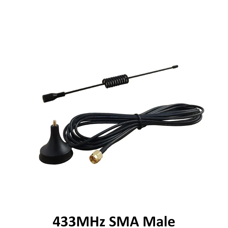 2 шт. 5dbi 433 МГц антенна антенны GSM SMA разъем с магнитной базой для радиосигнала Ham